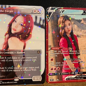 Tarjetas coleccionables de ITZY hechas por fans -