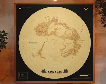 Landkarte Arrakis - Nördliche Breiten