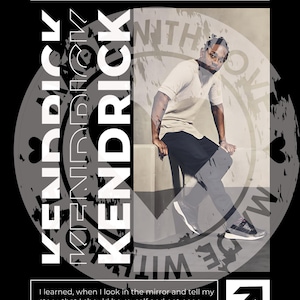 Kendrick Lamar T-Shirt Design, PNG, digitale Datei, Sofort Download, GNX, Kendrick, Rapper