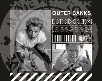 JJ Maybank outerbanks tshirt design png, download immediato, solo file digitale