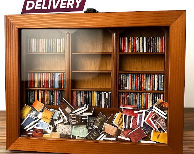 Anxiety Bookshelf shake away your Anxiety Book Lover Gift anxiolytic miniature model bookshelves.