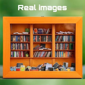 Anxiety Bookshelf shake away your Anxiety Book Lover Gift anxiolytic miniature model bookshelves. immagine 7