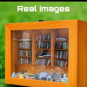 Anxiety Bookshelf shake away your Anxiety Book Lover Gift anxiolytic miniature model bookshelves. immagine 3