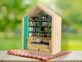 Anxiety Relief Miniature Bookshelf: Calming Room Box Gift