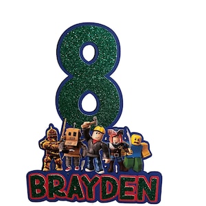 Roblox Cake Topper
