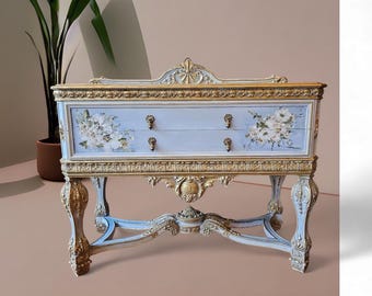 Vintage buffet, antique sideboard , dining room server, French style credenza
