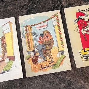 Zweiter Weltkrieg / Zweiter Weltkrieg Postkarten ~ 1950 ~ Steff ~ Das Leben im Krieg ~ Memorabilie