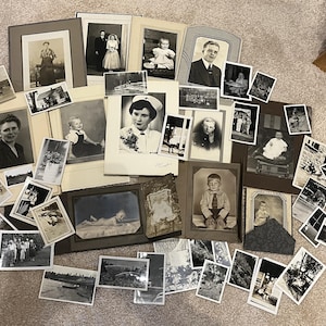 44 Vintage / Antique Black and White Snapshots Photographs Going Back to the 1920&#39;s