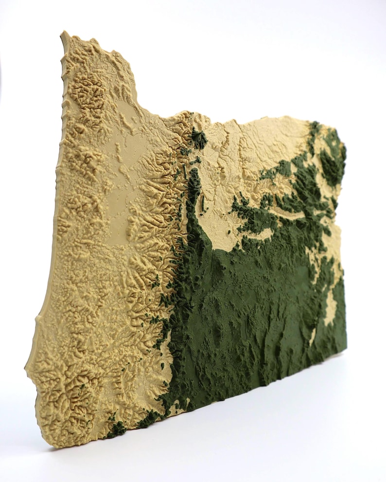 Mini Topographic U.S. States & Territories: 3D Topographic Mini Map (4