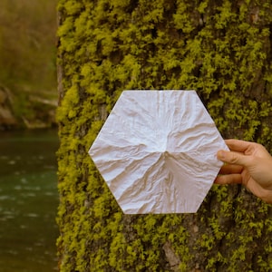 Monte Hood – Mapa topográfico en relieve 3D / Arte volcánico de Oregón / Decoración mural natural / Regalo de aventura al aire libre