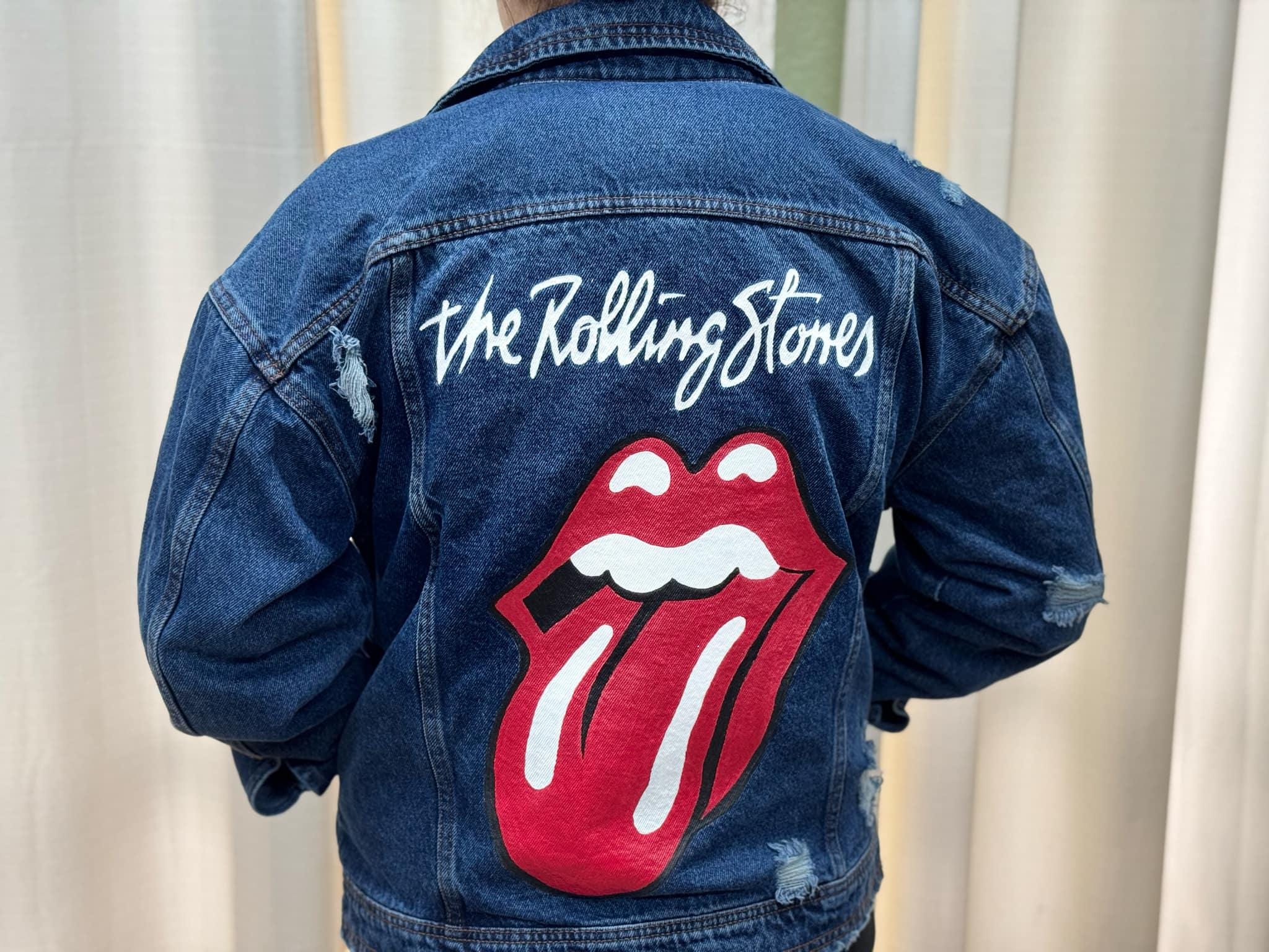 ローリング ストーンズ ハンドメイド カスタム ジャケット Rolling stone jacket - Etsy 日本