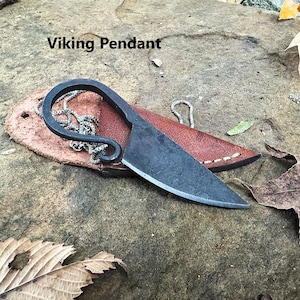 Handmade Viking Pendant with leather case, Birthday Gift,  Gift for her, Personalized gift, pendant, Christmas gift, engraved pendant