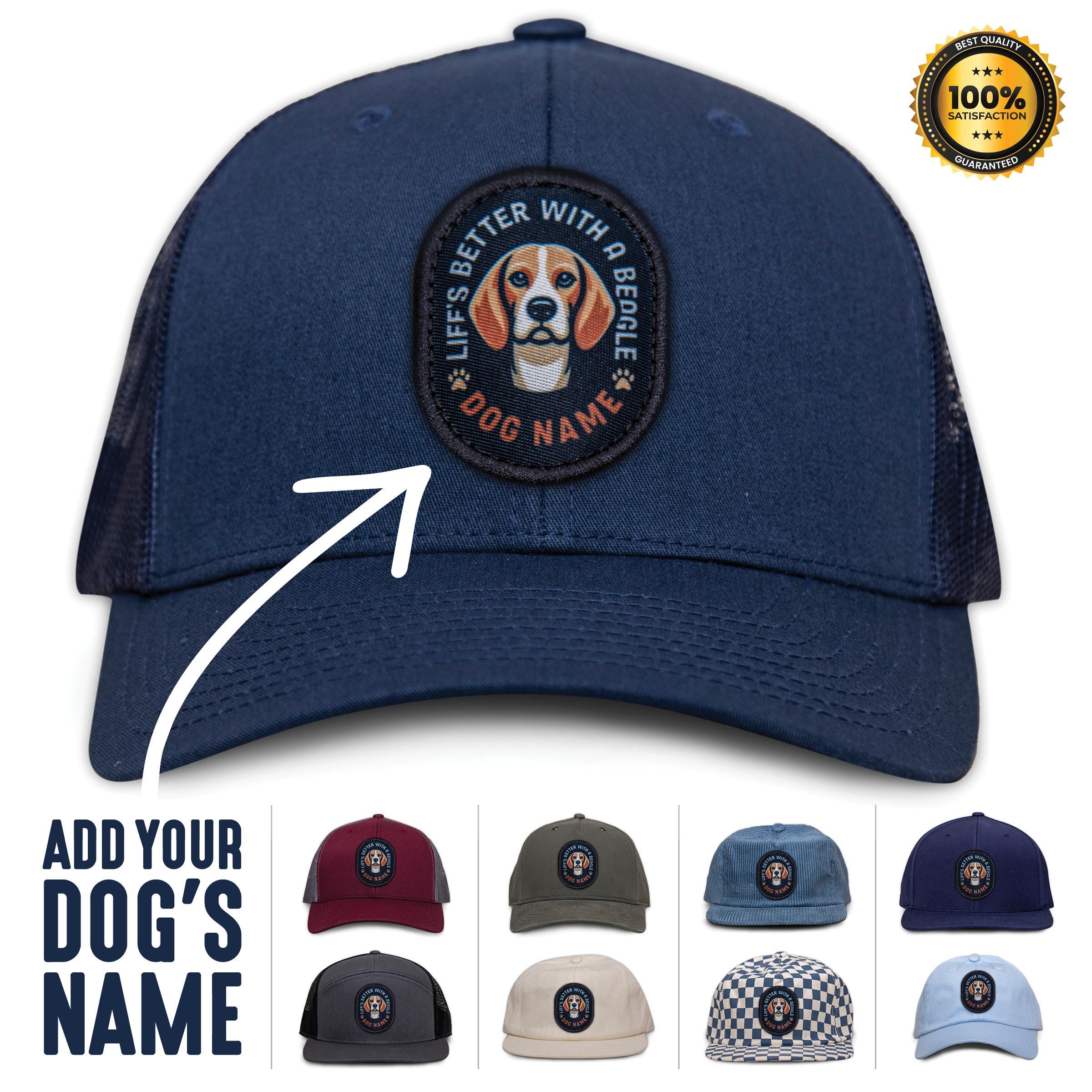 Beagle Personalized Hat Gift, Custom Dog Beagle Dog Hat, Baseball