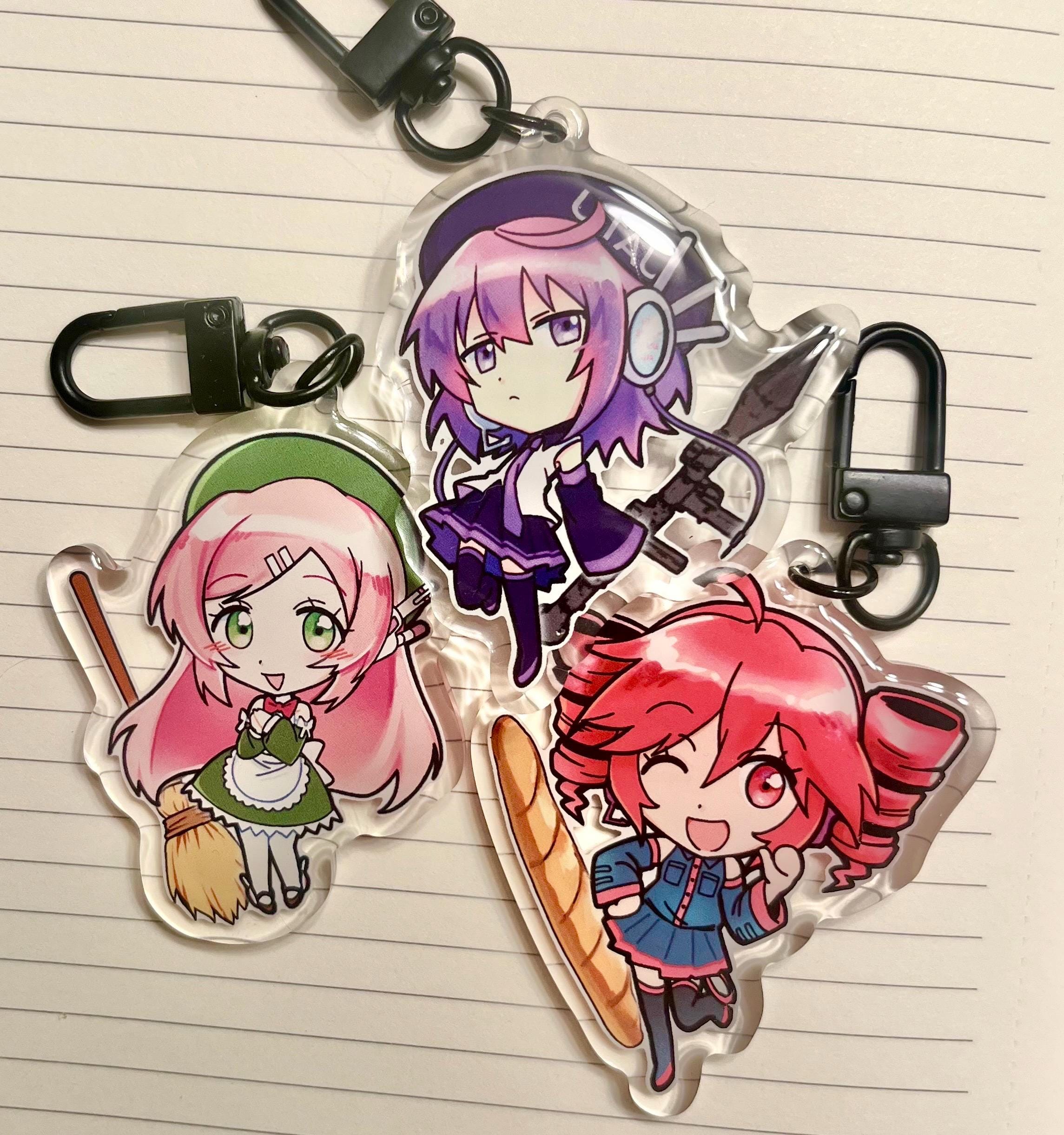 アニメ Crystal Present UTAU CHAIN UTAU Keychains / Charms - 2.5 in Epoxy Double Sided - Etsy