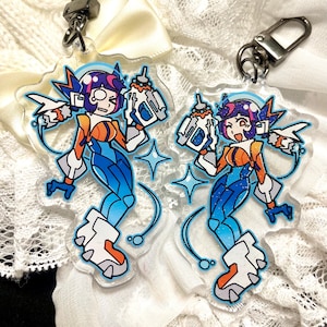 Juno Overwatch 2 Keychain - 3 inch Glitter Epoxy