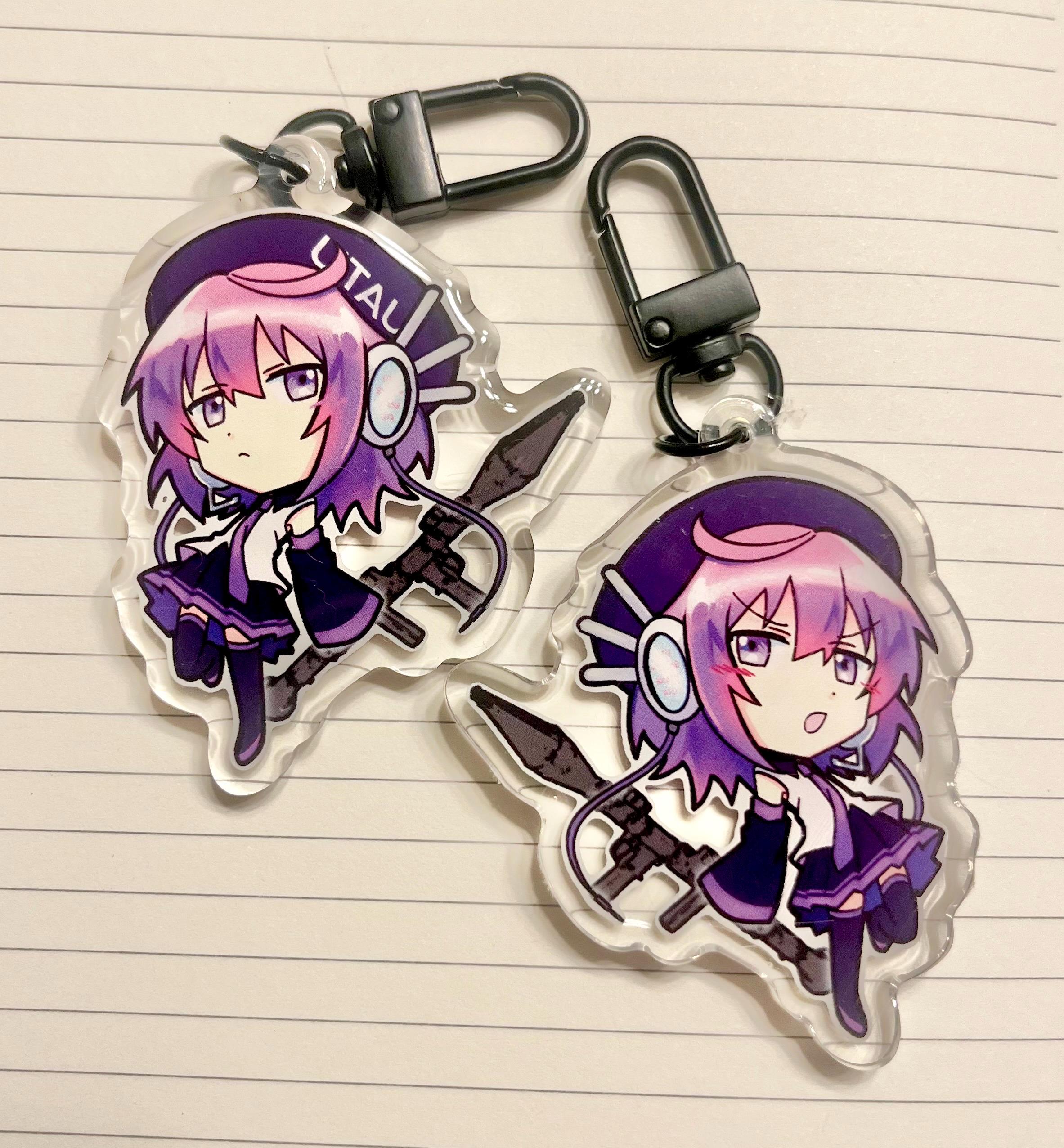 UTAU Keychains / Charms - 2.5 in Epoxy Double Sided - Etsy