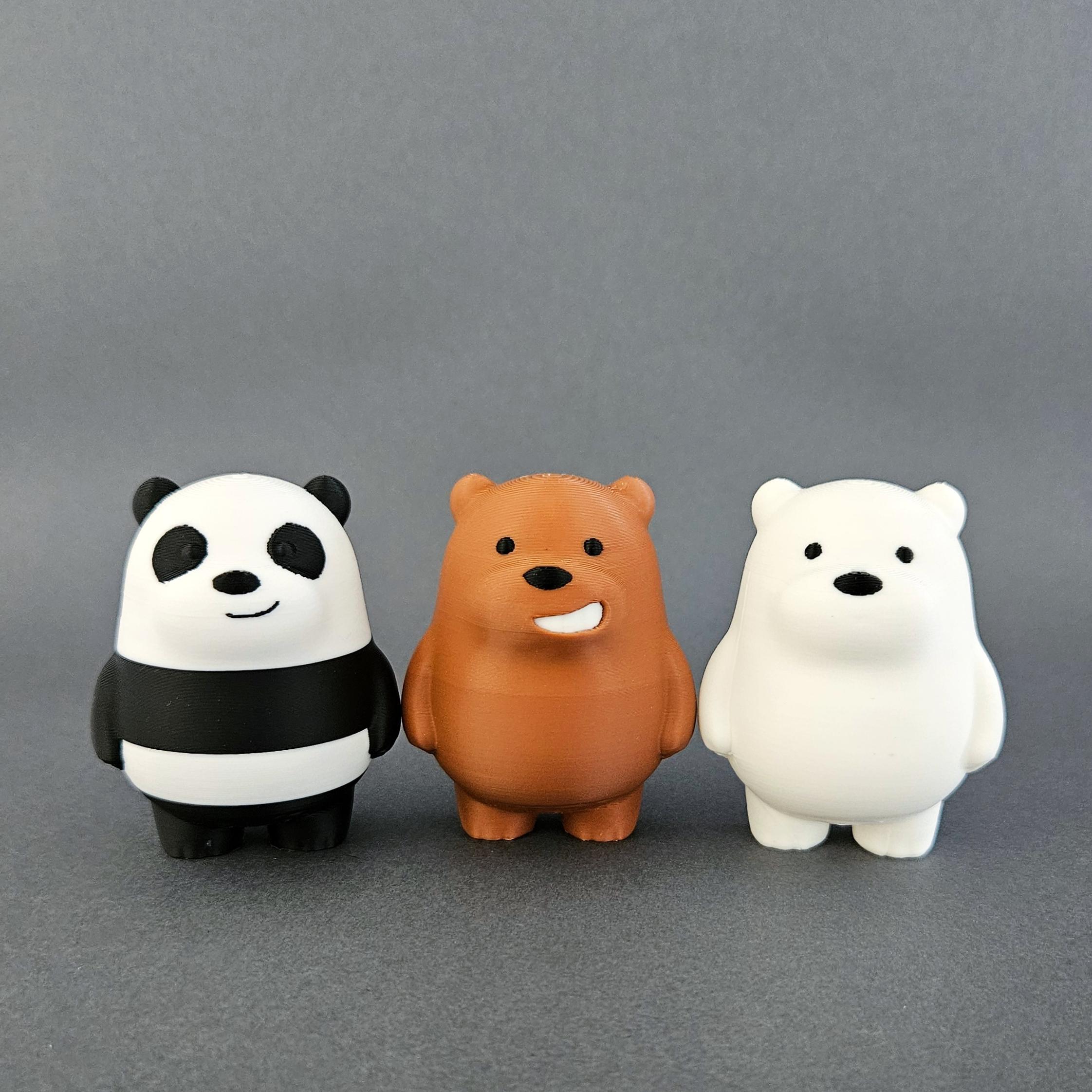 We Bare Bears Figures | Collectibles | Desk Decoration | Grizzly