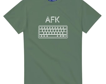Weg van toetsenbord AFK T-shirt, geekshirt, grappig T-shirt, grappig heren-T-shirt geek, grappige shirts, grappig nerdshirt