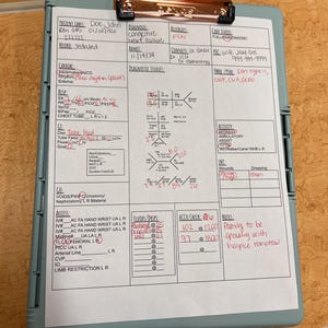 ICU report sheet