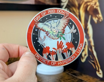Day of Red Doves - Holographic Red Rising Inspired Sticker