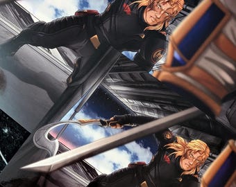 Octavia's Shuttle - Red Rising Inspired Print - Various Sizes