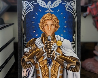 The Morning Knight - 5x7 Foil Print