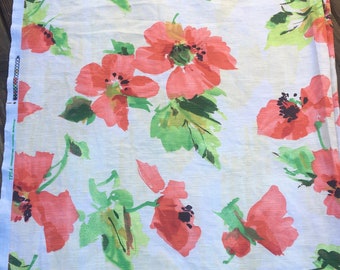 Poppy Home Decor Fabric: Covington Heavy Upholstery, Watercolor Floral