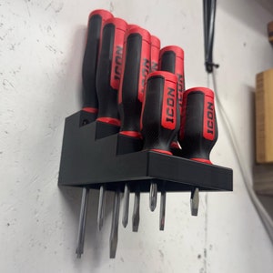 Screwdriver Rack Wall Mounted Screwdriver Organizer Easy Access Professional Storage System