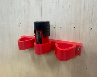 Soporte de batería Milwaukee M12 - Almacenamiento de pared para 3 baterías (baterías NO incluidas)