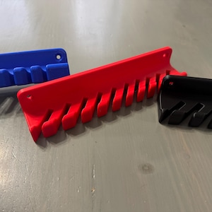 Wall Mount Wrench Holder: 10-Wrench Organizer, Workshop Storage