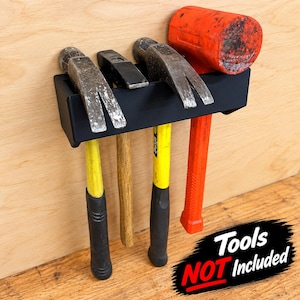 Hammer Wall Mount Rack Space Saving Storage Holder Garage Wall Heavy Duty Workshop Organization