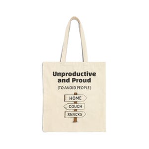 Funny Cotton Canvas Tote Bag - Reusable Shopping Bag, Eco-Friendly Grocery Bag, Sarcastic Tote, Practical Shoulder Bag, Cute Beach Tote