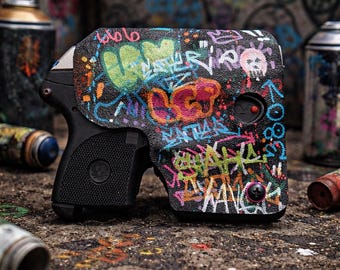 Handpainted Graffiti Holster Ruger LCP 380