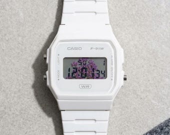Casio f91w Dried flower mod