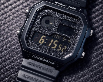 Custom Casio AE1200 "ALL BLACK"