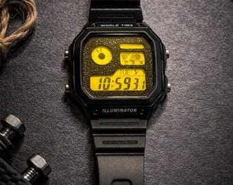 Custom Casio AE1200 "BLACK LIME"