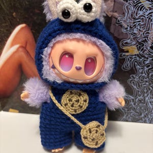 Labubu Blue Monster costume