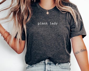 Koszulka „Plant Lady”: Koszulka z grafiką botaniczną – prezent dla ogrodnika