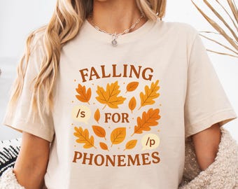 Falling for Phonemes Shirt: SLP Halloween Speech Therapy Tee