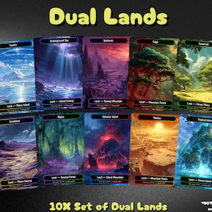 10X Dual Lands - Full-Art Set with Unique Artwork
