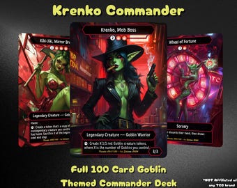 Krenko Commander Goblin Deck – Custom Cards for Casual Play