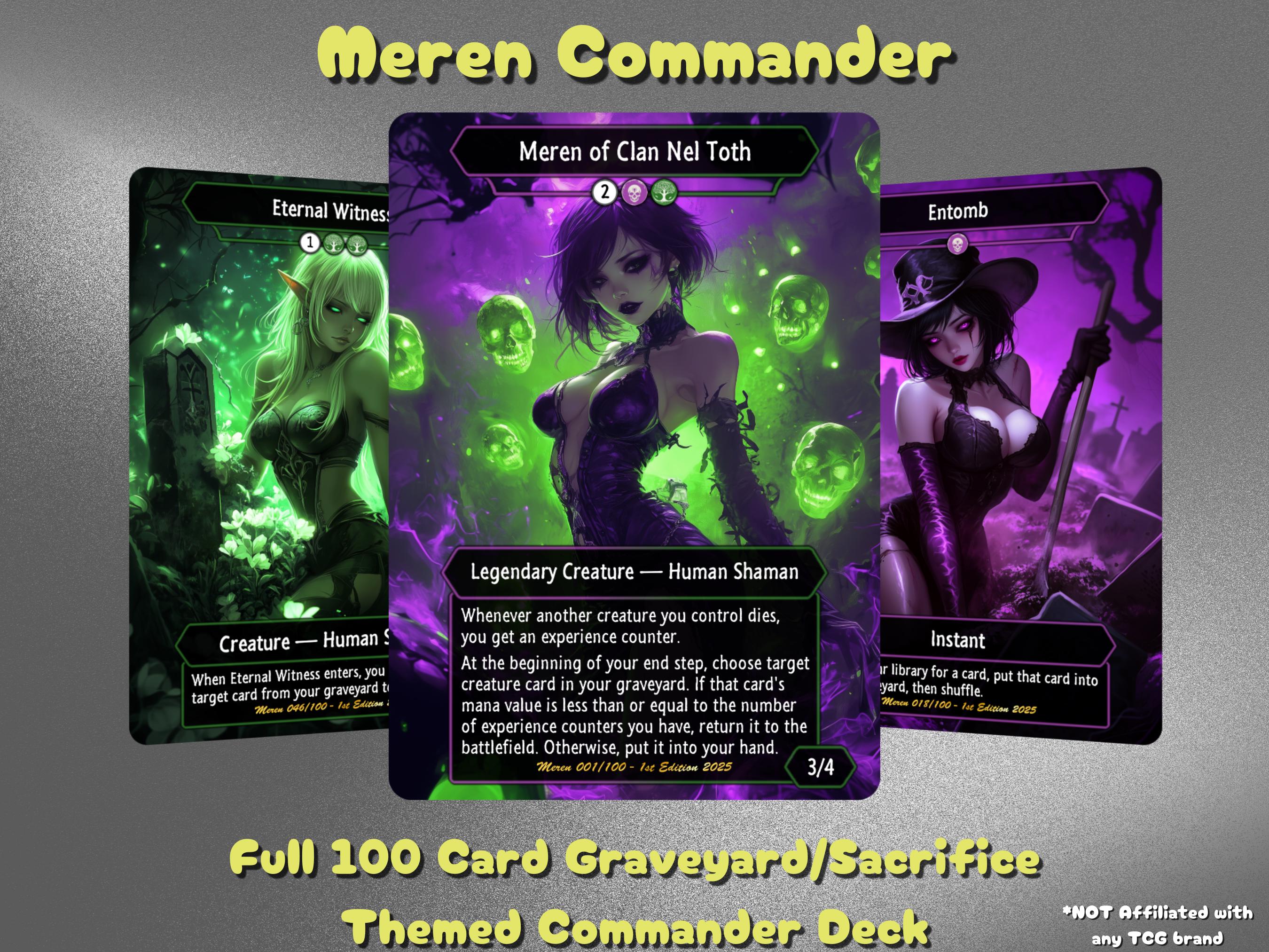 mtg commander meren deck Amazon.com: Board Game MTG Playmat Games Size 60X35 cm CCG Compatible for  TCG RPG CCG Play mats (MEREN of Clan NEL TOTH-Zone) : Toys & Games