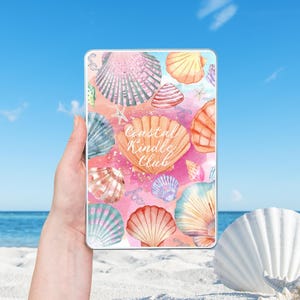 Coastal Kindle Insert PDF - Printable Kindle Insert - Downloadable Kindle Insert Design - Personalized Kindle Insert Design - Kindle PDF