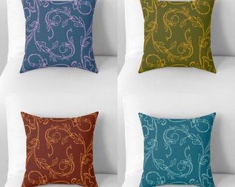 Earth Tones Pillow Modern Throw Pillow Nature Throw Pillow Blue Pillow Abstract Pillows Rustic Home Decor Earth Tones Decor Rustic Pillow