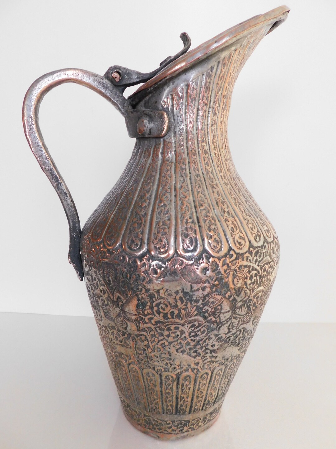 Antique Water Pitcher, Antique Ewer, Pictorial Water Jug Collectible ...