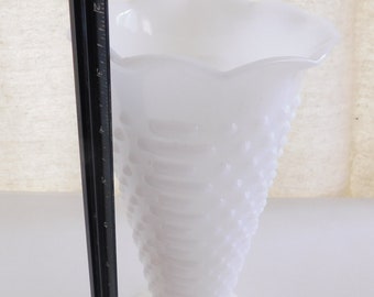 Vintage Vase Milk Glass Vase Tall Flower Vintage Flower Vase