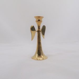 Christmas Candleholder Brass Angel   B100