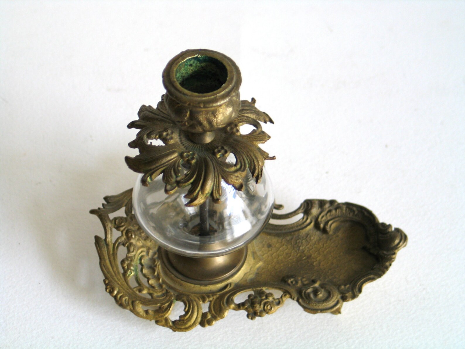Brass Chamber Candle Holder, Desk Candle Holder, Collectable Candle