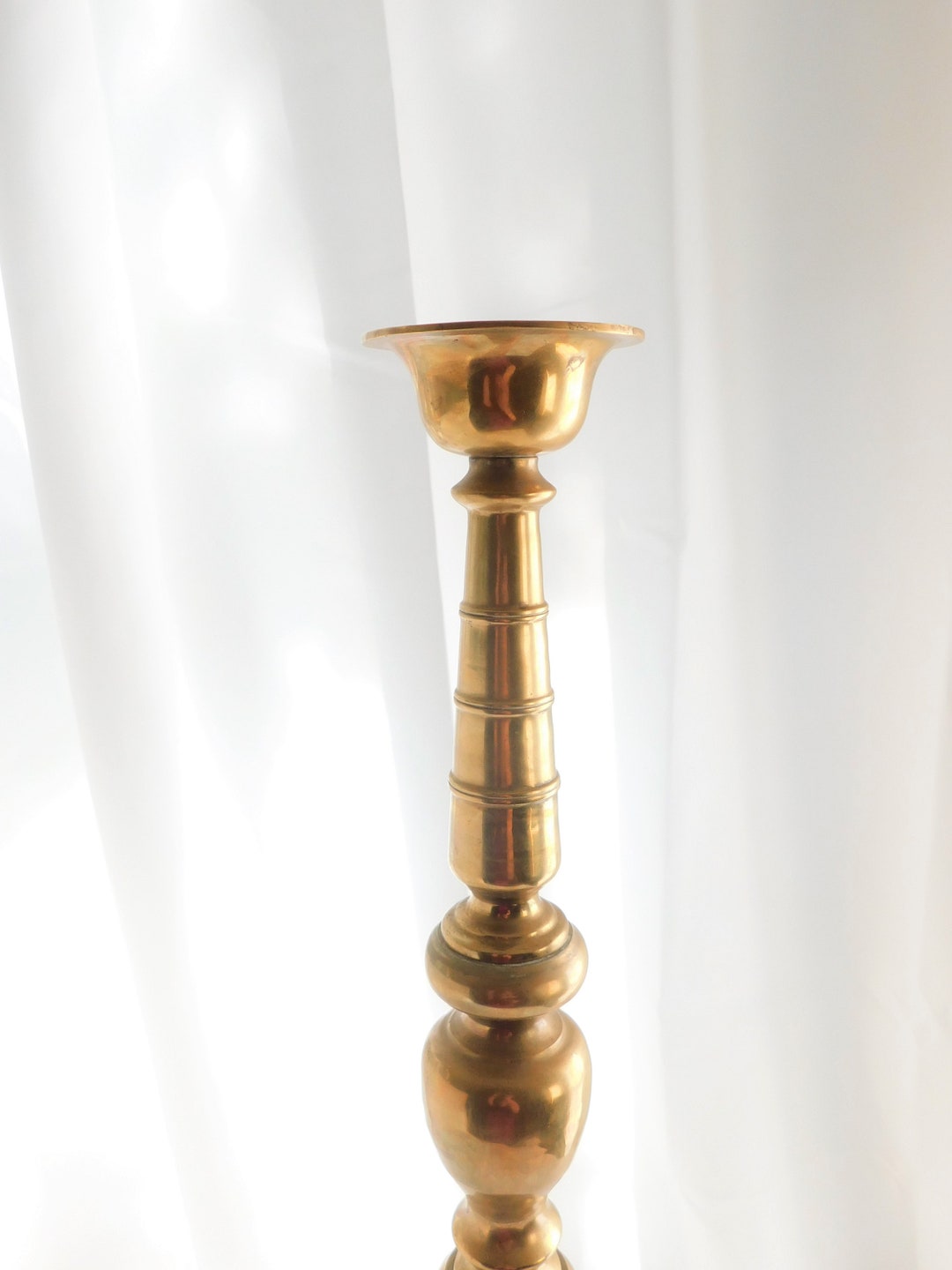 Brass Floor Candle Holder, Large Brass Floor Candle Holder Etsy