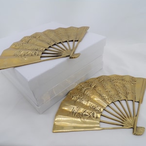 Fans, Messing Fans mit Drachen Design B201